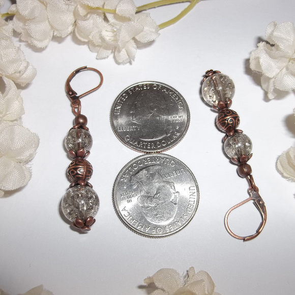 Boho Earring Set Long Brown Handmade Pair NWT 5039 - Picture 8 of 8